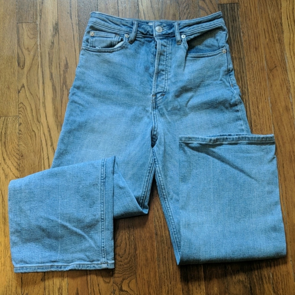 Free People High waist, button fly, Boot Cut Jeans